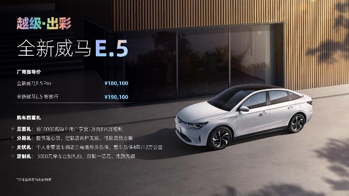 刚上市优惠3万 威马新车续航505km，15.01万起售