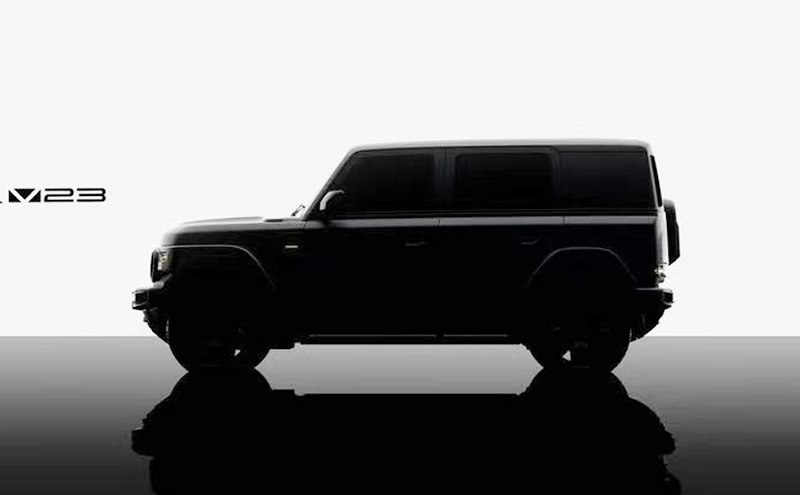 奇瑞iCAR V23最新预告图来了，风格类似吉姆尼，还配毫米波雷达
