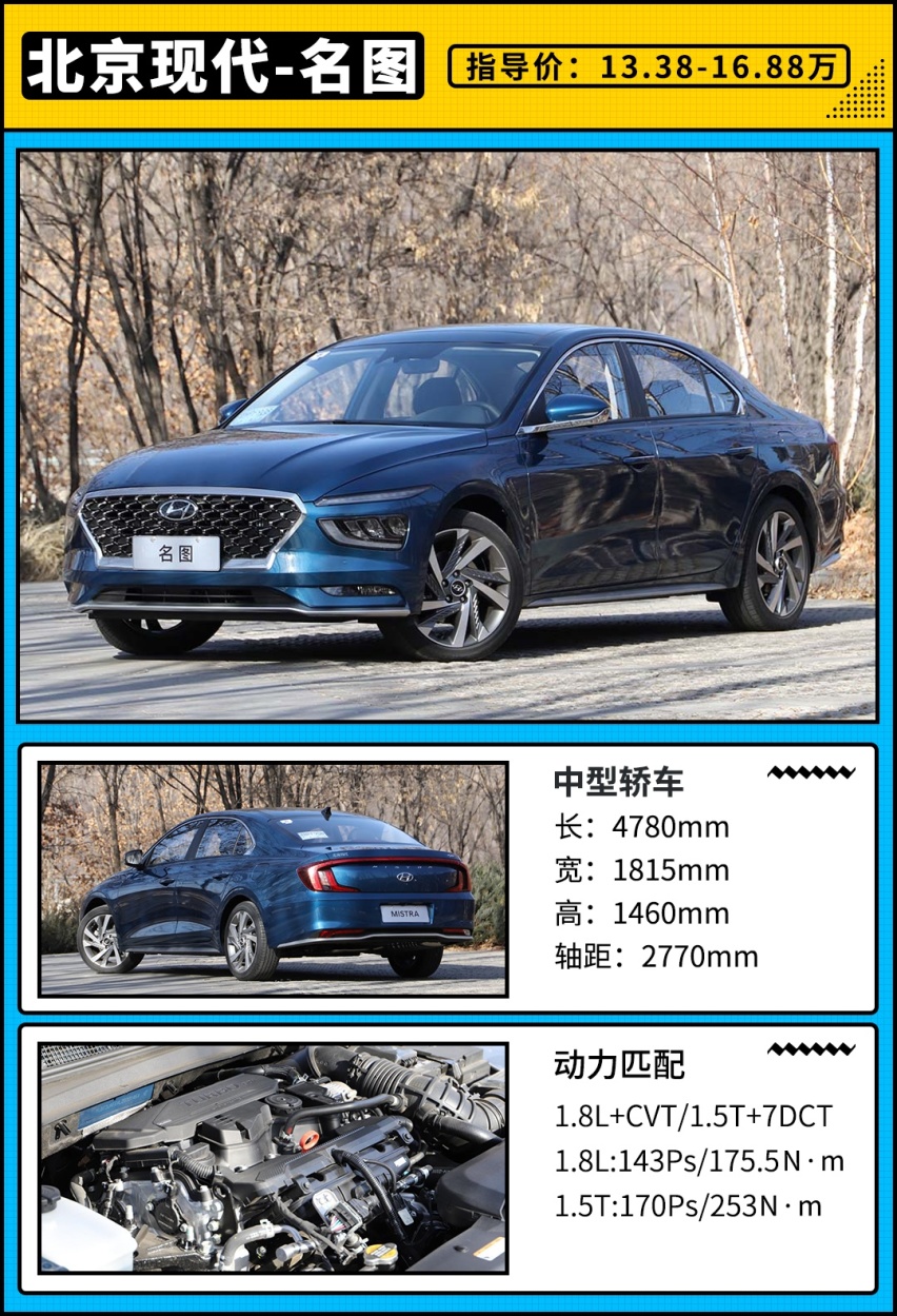 13.38万起！现代名图标配1.8L动力还有2.77m轴距