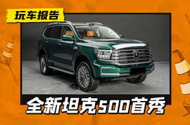 是荒野利器，也是都市猛兽，全新坦克500实车首秀