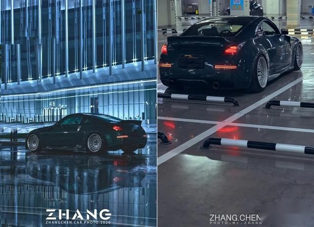 经典淑女焕新春，墨绿色日产350Z改装完美姿态