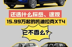 还选什么探岳途观，15.99万起的凯迪拉克XT4它不香么？
