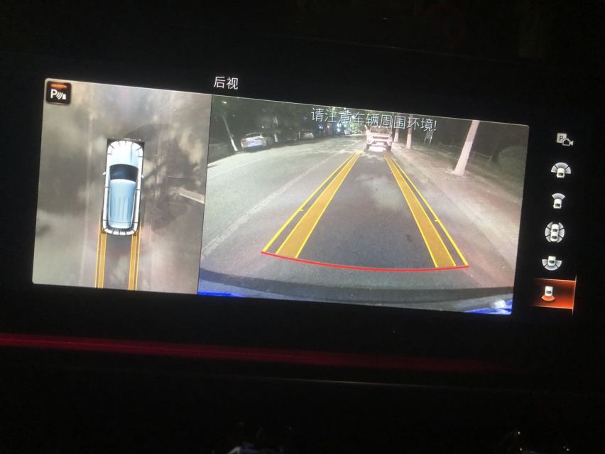 2020款奔驰GLE350改装原厂360全景效果