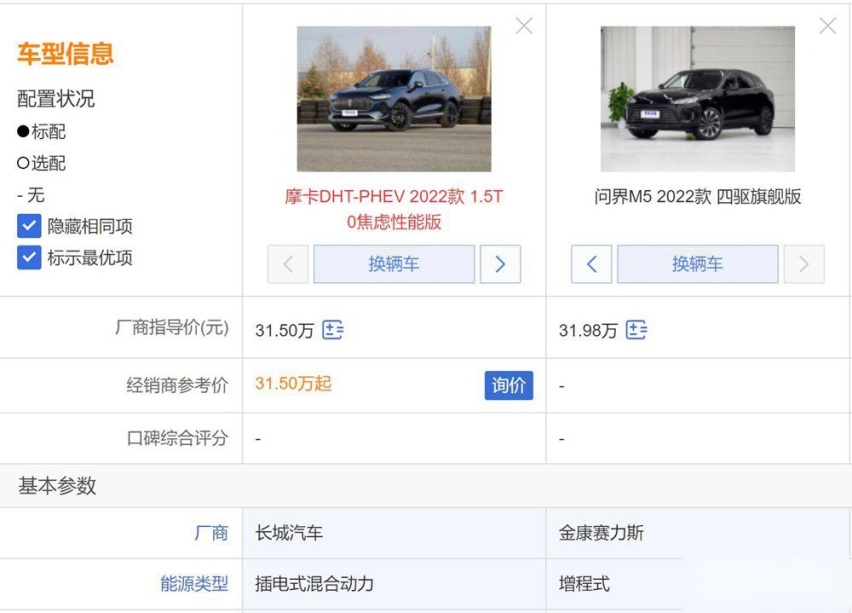 摩卡DHT PHEV风光正好：但为何说问界M5能踩灭它风头？