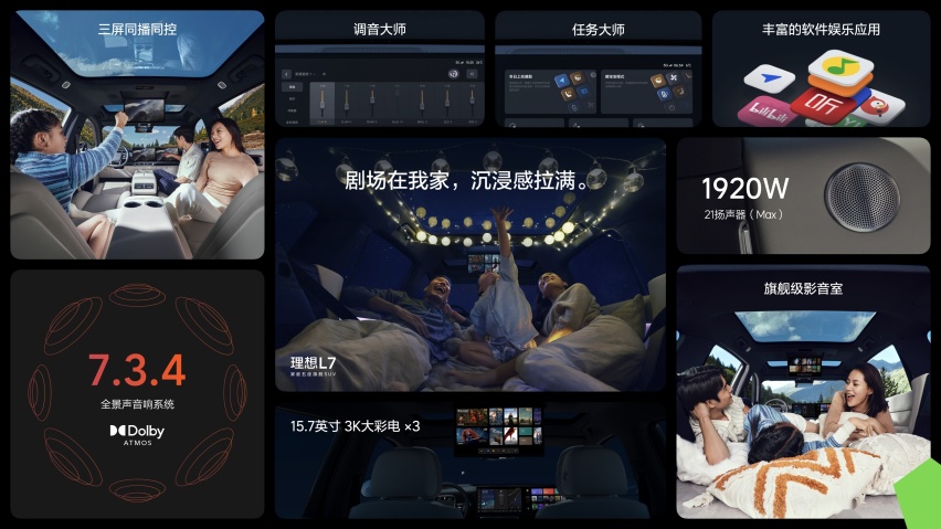 新增Air车型 31.98万起售 家庭五座新旗舰 理想L7三款车型正式