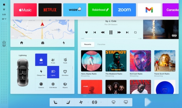 WWDC2021之后，设计师画完了特斯拉V11的UI​