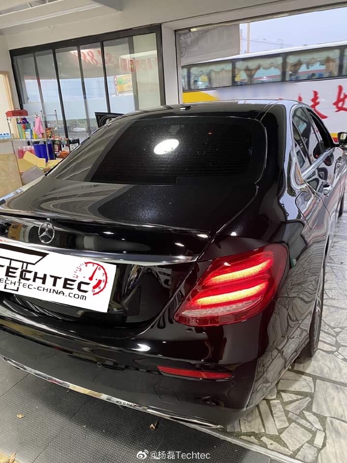 奔驰E300刷ECU改装德国Techte动力升级刷ECU电脑