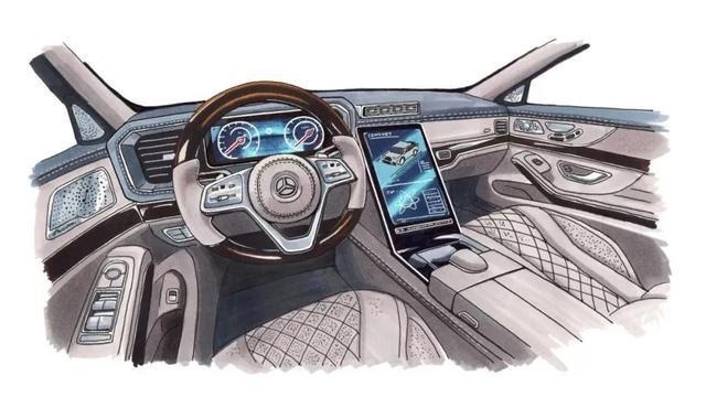 奔驰的内饰又“出圈”了，全新S级的瀑布屏就比GLA双联屏好看