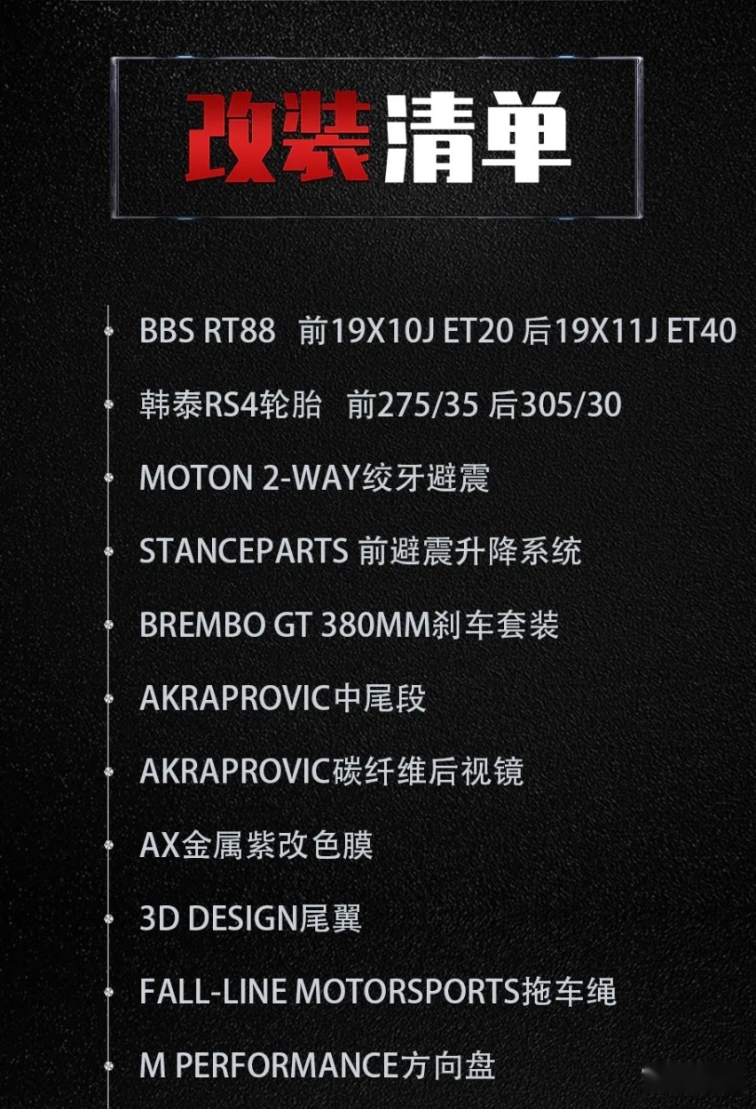 一套避震就要5万多，全身狠货的宝马M3 F80惹不起