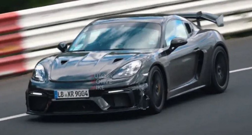 设计更加激进 保时捷 718 Cayman GT4 RS路试