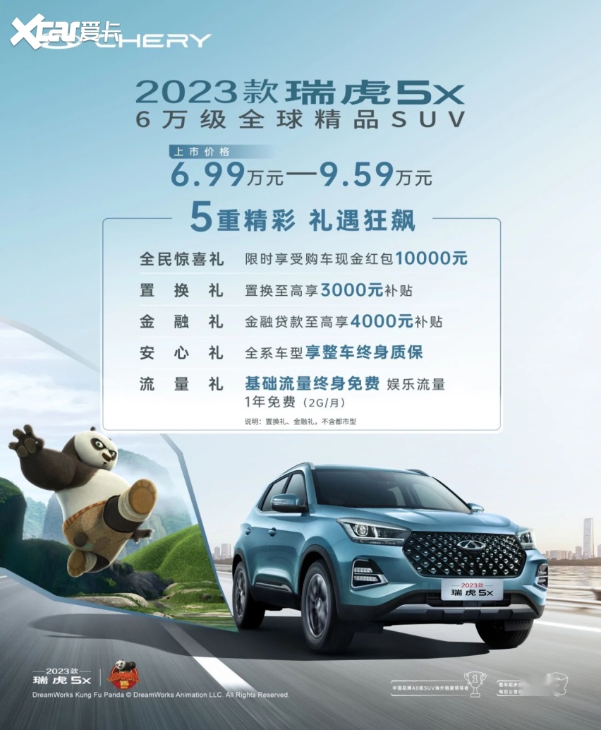 配置升级/引擎升级，8万级SUV开卷！2023款奇瑞瑞虎5x正式上市