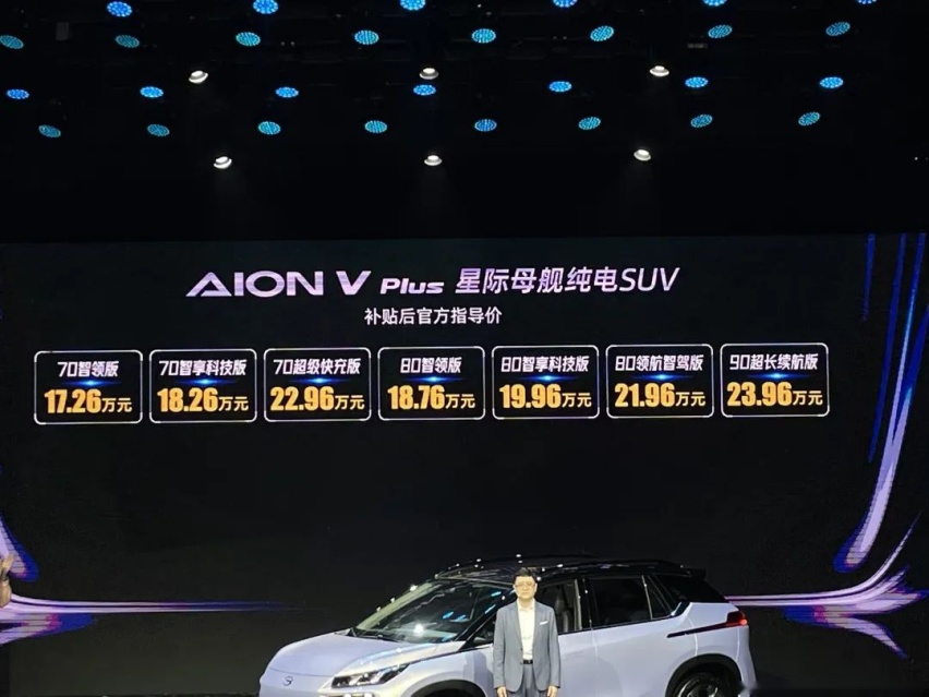 17.26万起售，AION V Plus买哪款更值？