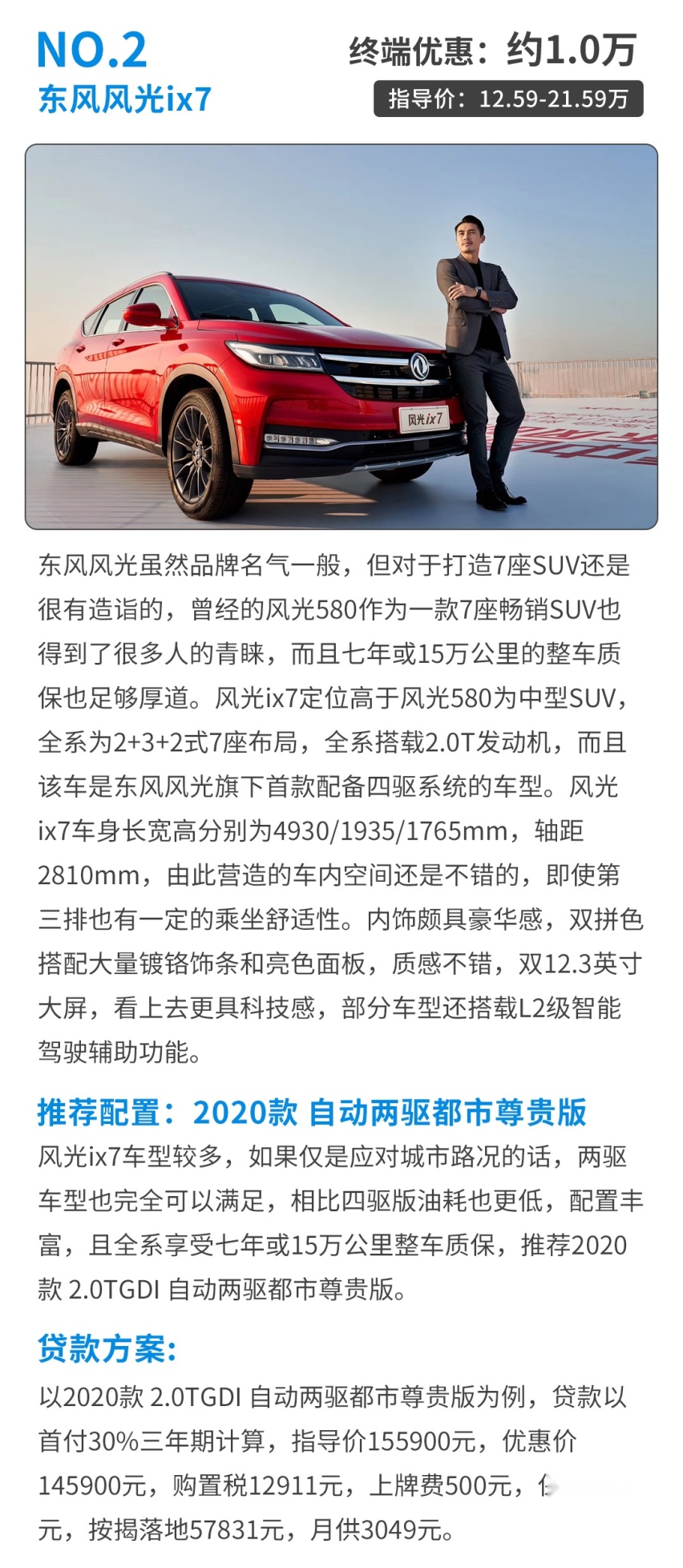 15万落地买7座SUV！配置直接拉满 这些新车闭眼可入！