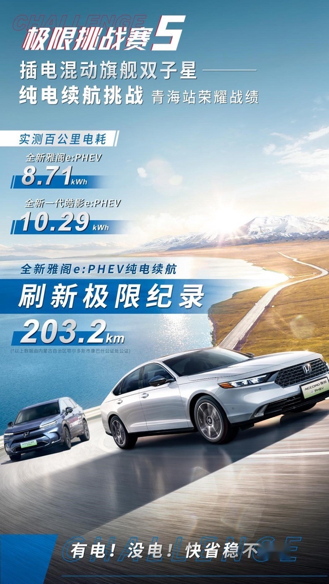满电一箱油合创4068.8km续航广汽本田插混旗舰双子星是反向虚标？