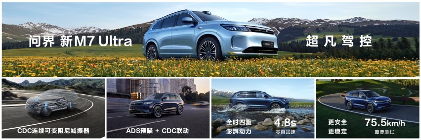 “国民SUV”再升级，问界新M7 Ultra售28.98万起，上市即交