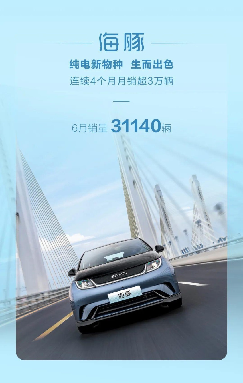 来自海洋的力量！比亚迪海洋网6月销量破11万！