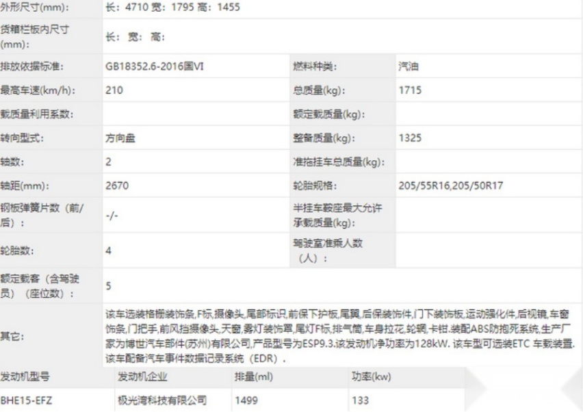 跟影豹较量?吉利缤瑞COOL官图发布,搭1.5T四缸
