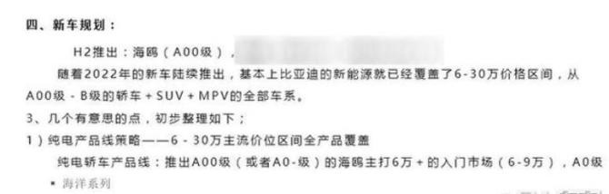 新知达人, 宏光MINIEV还能笑多久 比亚迪海鸥要来了 定位A00级