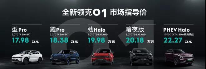 2021款领克01：老款花多少钱能升级成新款？