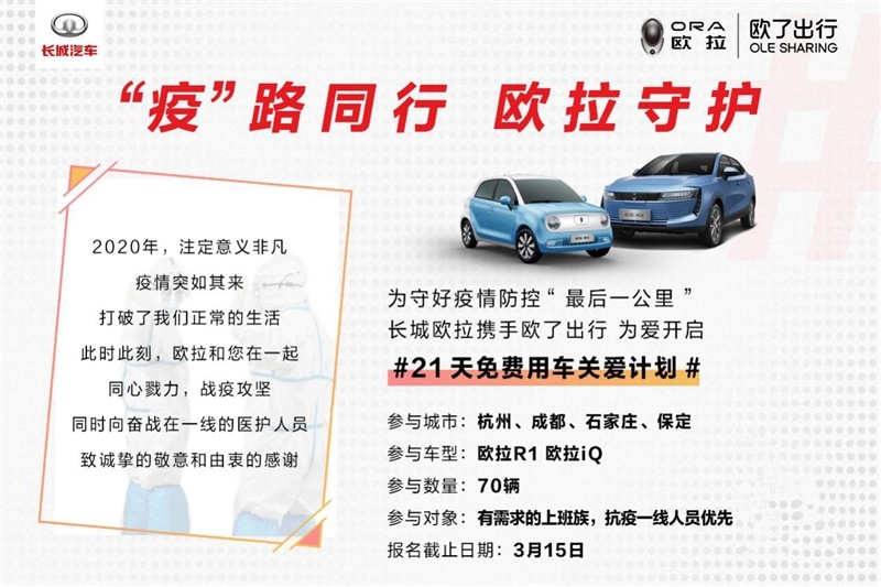 背靠长城汽车，欧拉以体系化力量与你共克时艰
