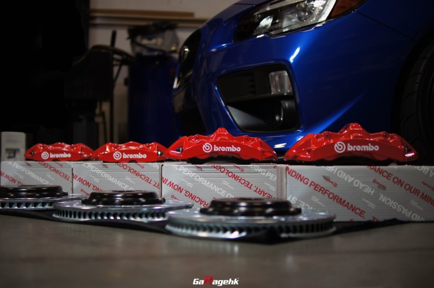 狂野之蓝，斯巴鲁WRX STI改装Brembo GT刹车套件