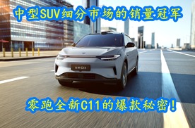 中型SUV细分市场的销量冠军，零跑全新C11的爆款秘密是什么？