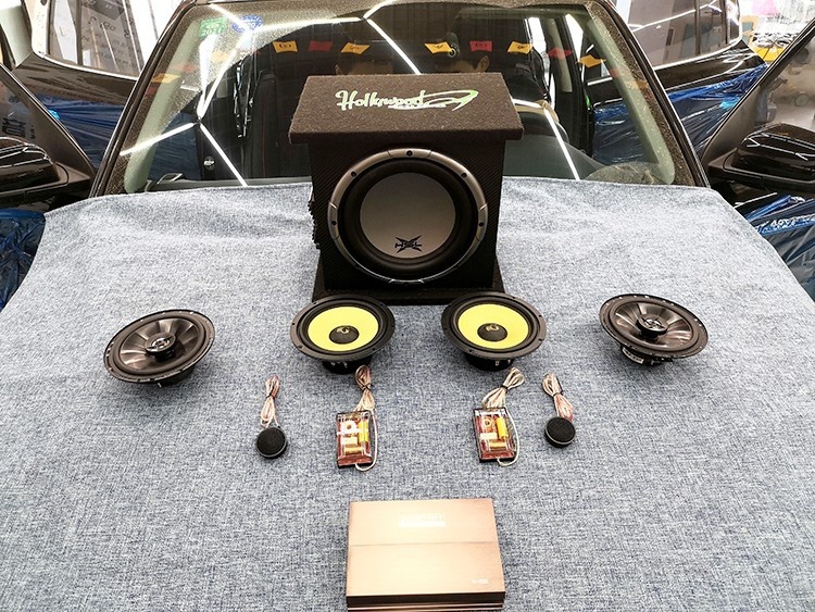 台州慧声汽车音响，现代途胜汽车音响改装黄金声学，JBL