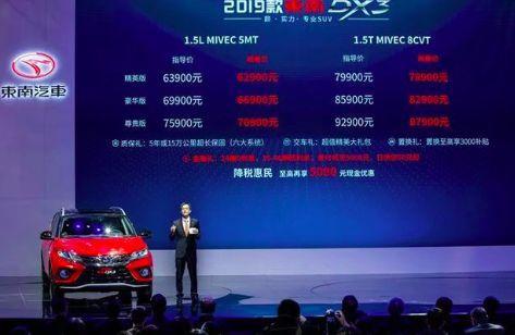 东南汽车惊艳上海车展!2019款东南DX3心动上市