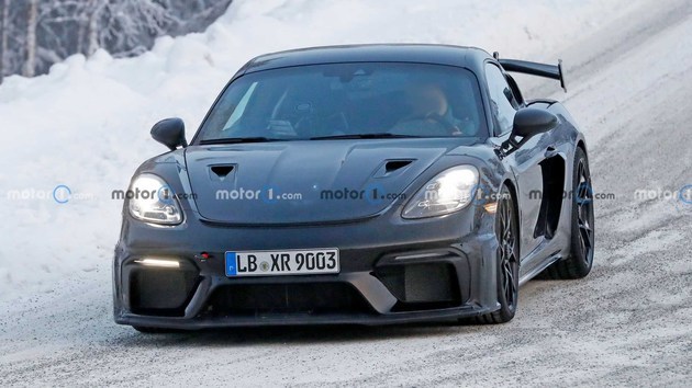 【新车资讯】#保时捷Cayman GT4 RS谍照#近