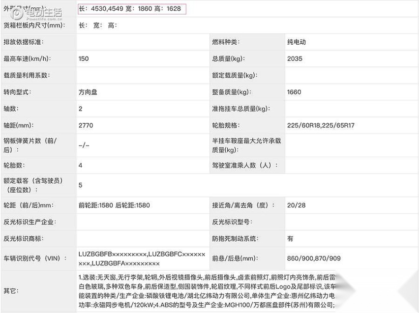 我们今日从工信部申报目录中发现了新款哪吒U/U Pro的申报图信息，从