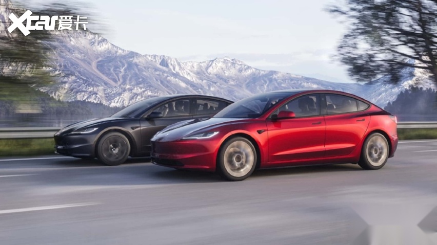 新款特斯拉Model 3上市，换装新前脸、新内饰，续航606km/71