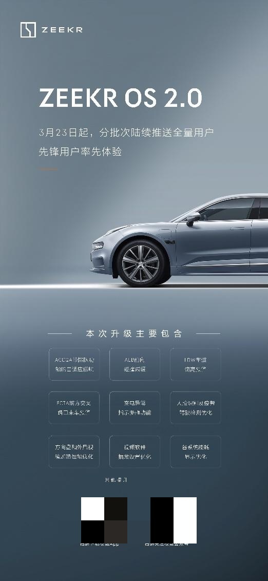 极氪开启ZEEKR OS 2.0版全量推送