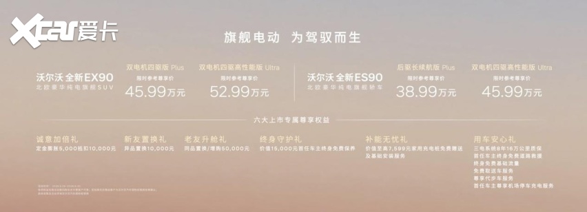 38.99万元起！ 沃尔沃EX90/沃尔沃ES90正式上市