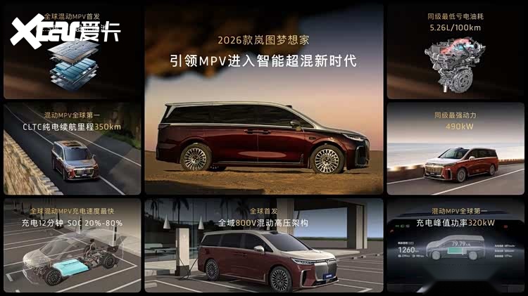 混动MPV之王！2026款岚图梦想家32.99万起正式上市！