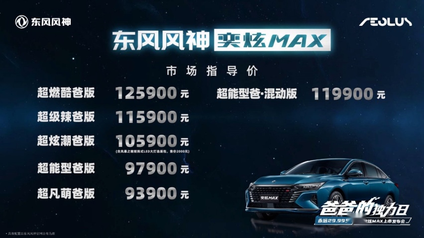 东风风神奕炫MAX上市，6款车型，真的十万以下