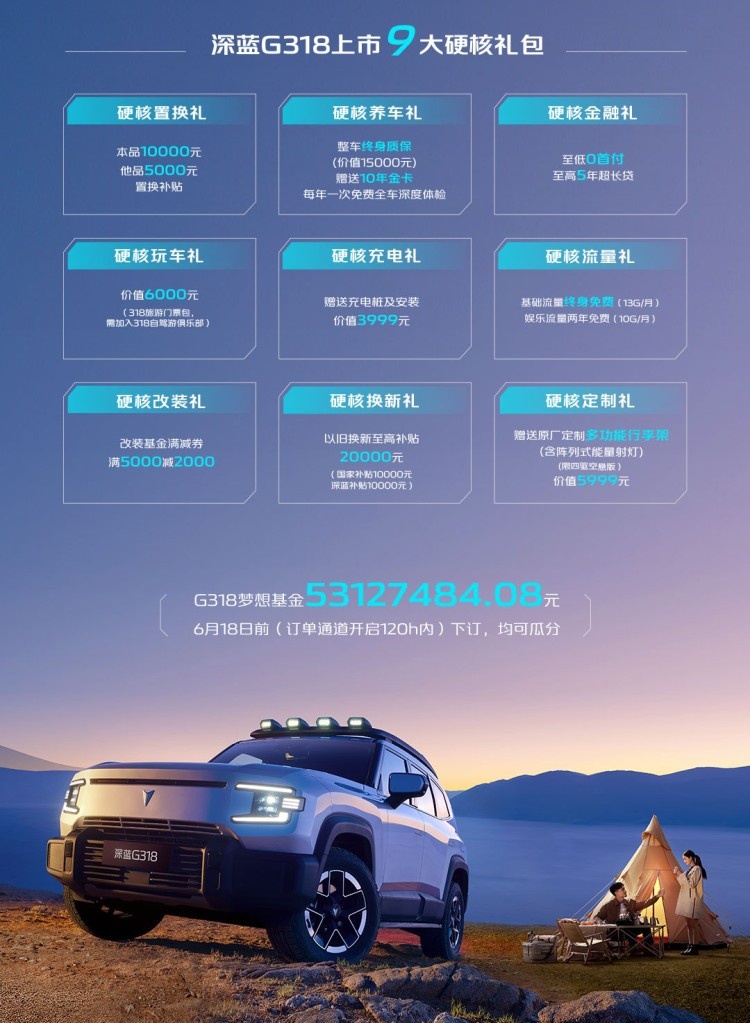 科技新硬派SUV 深蓝G318售17.59万起