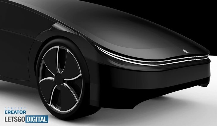 苹果汽车渲染图 将采用一体式电池设计