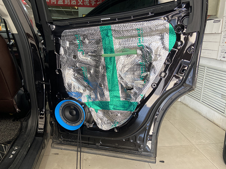 哈尔滨小蒋WEY VV7汽车音响改装前后丹拿232两分频