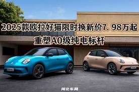 2025款欧拉好猫限时换新价7.98万起 重塑A0级纯电标杆