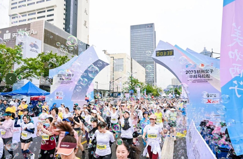 绽放“她”力量，欧拉汽车助力2023杭州女子半程马拉松圆满完赛！