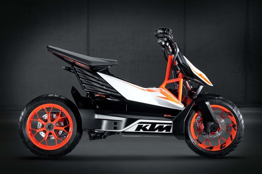 KTM E-Speed电动踏板 单摇臂皮带传动 后年正式投产