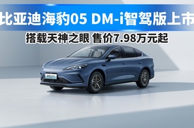 海豹05DM-i智驾版上市，搭载天神之眼，售7.98万起！