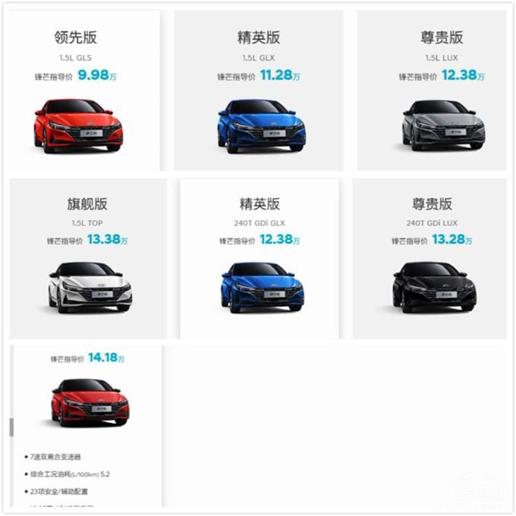 第七代现代伊兰特的外观秒卡罗拉 不信你看这篇文章