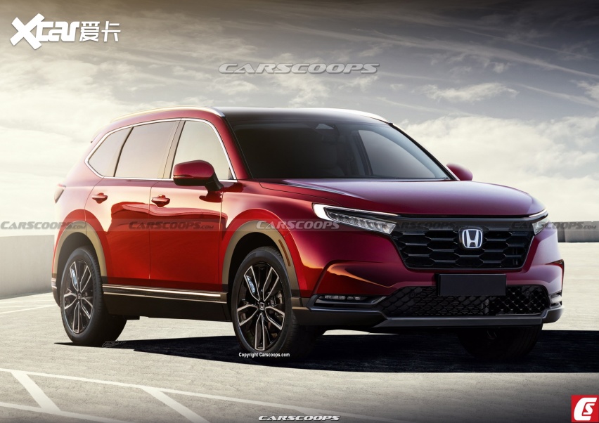有望2022年发布 本田全新cr-v假想图曝光 风格更硬朗
