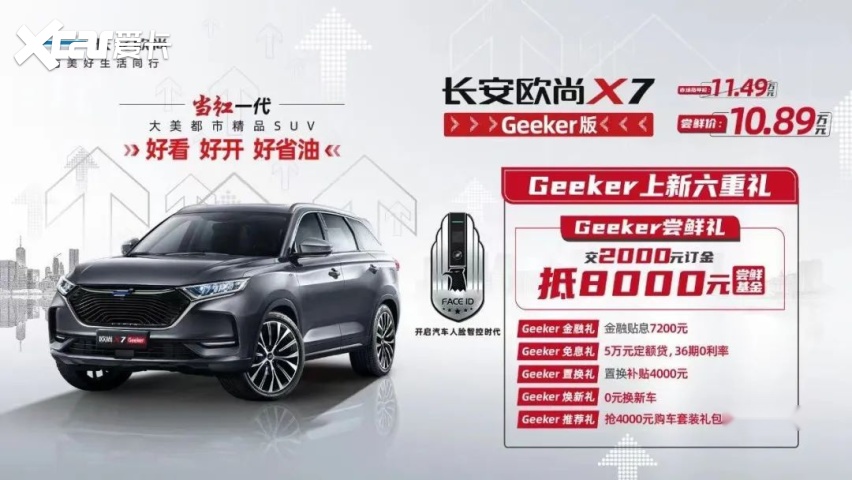 出行方式将大变革？长安欧尚X7 Geeker开启刷脸用车时代