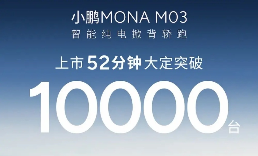 爆单了，不到12万的小鹏MONA M03有点“红”