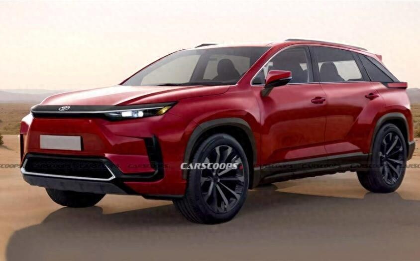 回归主流造型！2025年量产，丰田中大型SUV bZ5X假想图曝光