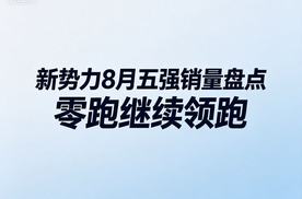 8月新势力销量洗牌！零跑彻底断层，蔚小理格局被颠覆