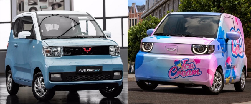 QQ冰淇淋实车曝光 借鉴五菱宏光MINI EV？你真的错了