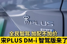 全民智驾 加配不加价   宋PLUS DM-i 智驾版来了